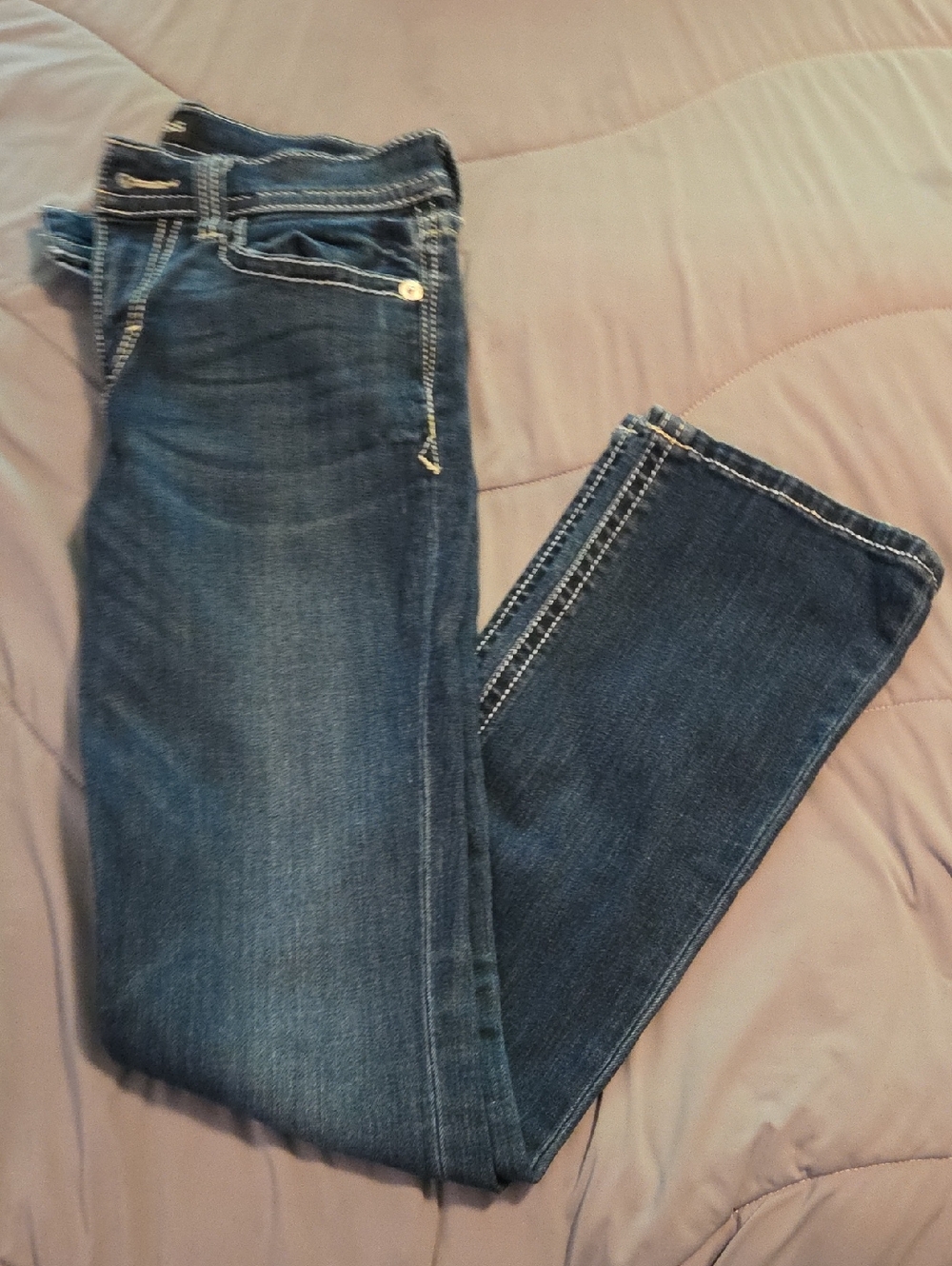Express Barely Boot Mid Rise Women's Dark Blue Jeans